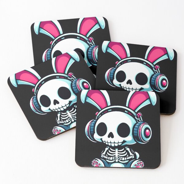 Item preview, Cute Skull Easter Bunny Rabbit Rock Roll Music designed and sold by Horizon Cartoon.