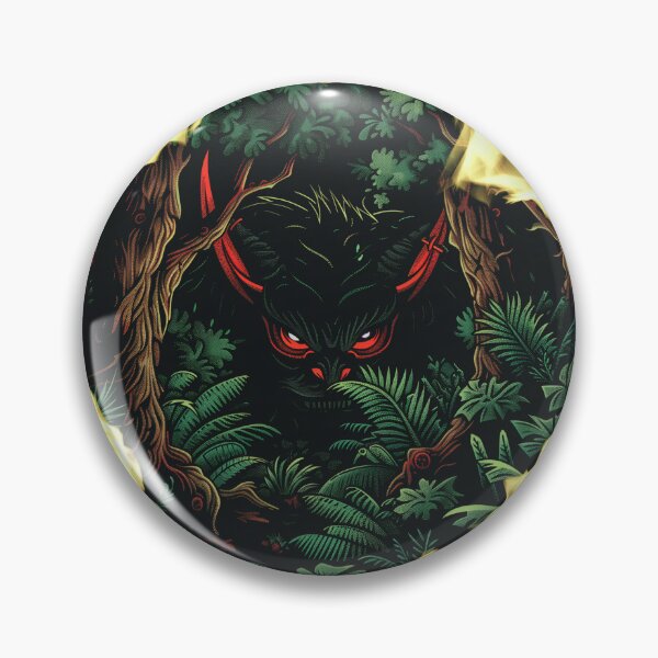 Item preview, a cartoon evil hiding in the dark forest designed and sold by DigiArtNDesign.