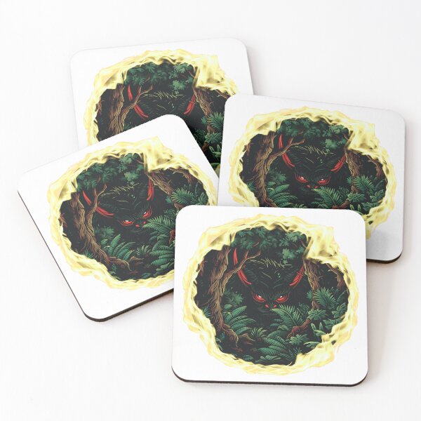 Item preview, a cartoon evil hiding in the dark forest designed and sold by DigiArtNDesign.