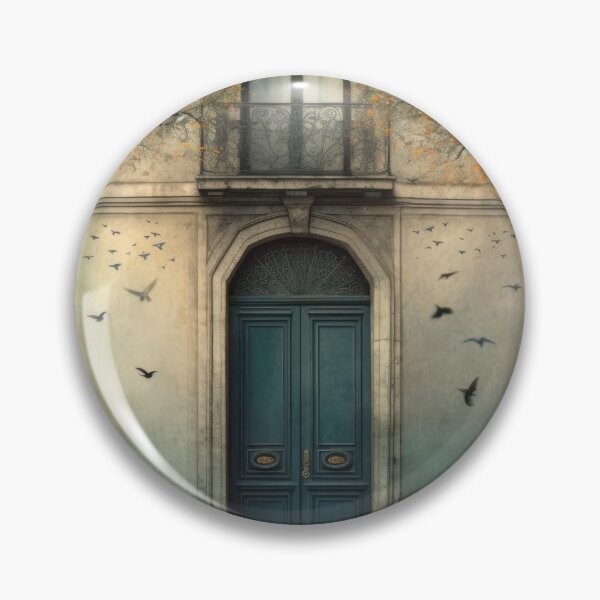 Aperçu de l'œuvre Porte de Paris. Vieille porte. Porte d'époque. Porte bleue. Porte verte. Porte et oiseaux créée et vendue par maxa0109.