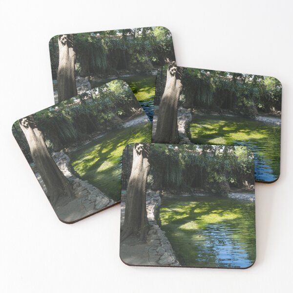 Item preview, Summery Garden Oasis with Pond and Cave designed and sold by Georgia Mizuleva.
