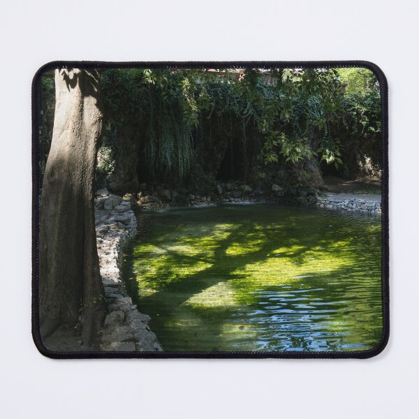Item preview, Summery Garden Oasis with Pond and Cave designed and sold by Georgia Mizuleva.
