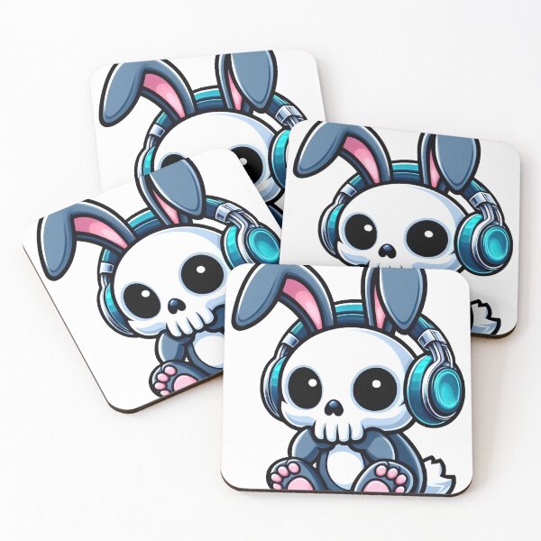Item preview, Cute Skull Easter Panda Bunny Rabbit Rock Roll Music designed and sold by Horizon Cartoon.