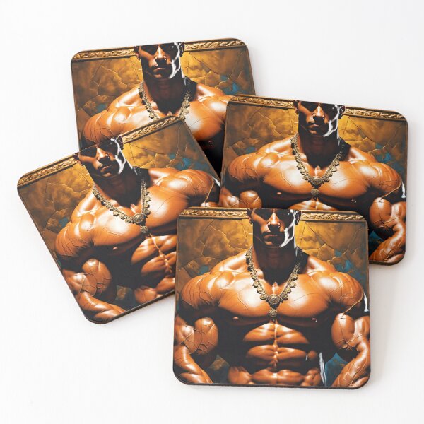Item preview, Bodybuilder with Bling Bling designed and sold by ChanningsPinups.