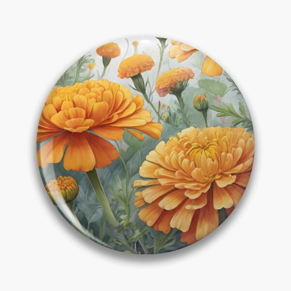 Artikelvorschau, Aquarell-Ringelblumen entworfen und verkauft von JamieRainbow.