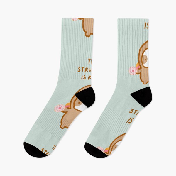 Item preview, The Struggle is Real Donut Workout Sloth  designed and sold by theslothinme.