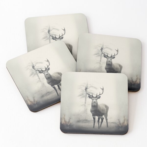 Item preview, Double Exposure Deer in a Forest Setting designed and sold by Roxane Bay.