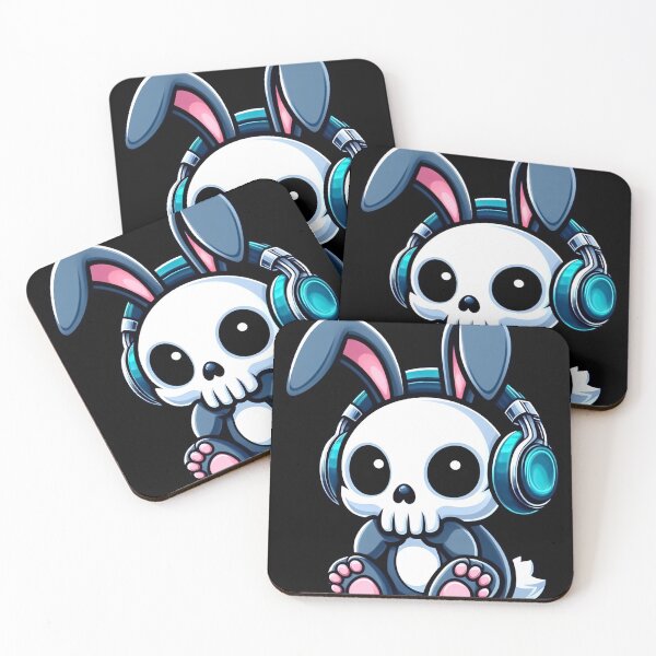 Item preview, Cute Skull Easter Panda Bunny Rabbit Rock Roll Music designed and sold by Horizon Cartoon.