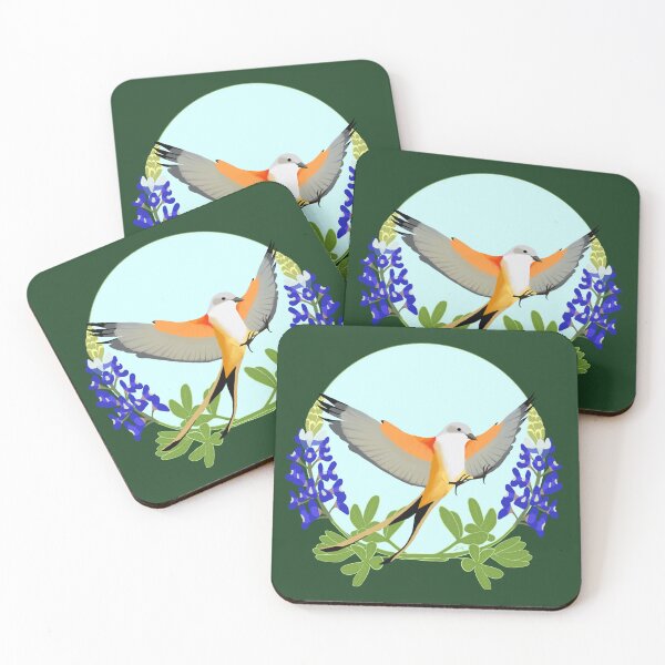 Item preview, Scissor-tailed Flycatcher among Bluebonnets designed and sold by Joe Hernandez.