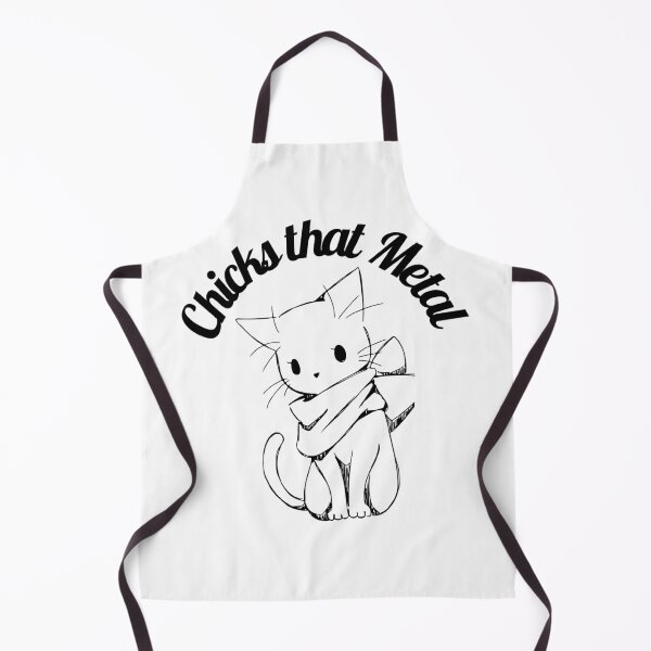 Item preview, Unit 713 Chicks That Metal White Cat designed and sold by Unit713-Shop.