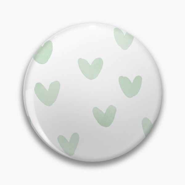 Item preview, Sage Love Hearts Watercolor Seamless Pattern designed and sold by owliedesign.
