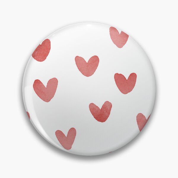 Item preview, Red Love Hearts Watercolor Seamless Pattern designed and sold by owliedesign.
