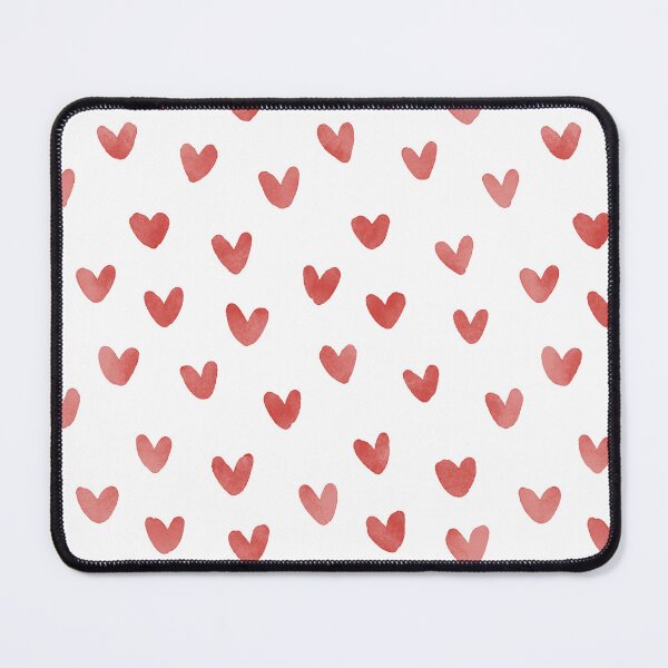 Item preview, Red Love Hearts Watercolor Seamless Pattern designed and sold by owliedesign.