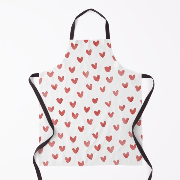 Item preview, Red Love Hearts Watercolor Seamless Pattern designed and sold by owliedesign.