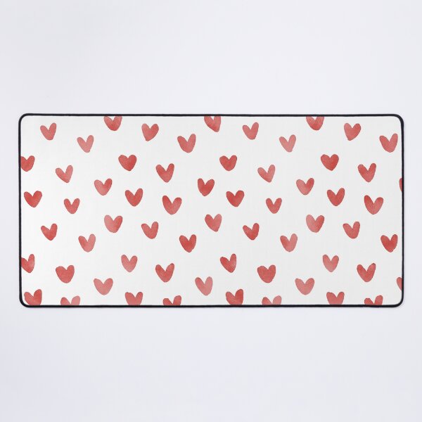 Item preview, Red Love Hearts Watercolor Seamless Pattern designed and sold by owliedesign.