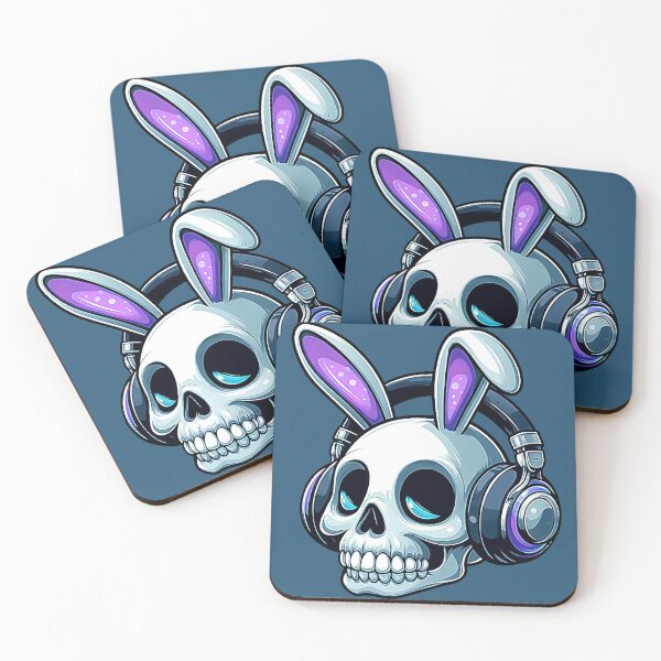 Item preview, Skull Easter Panda Bunny Rabbit Rock Roll Cartoon Style designed and sold by Horizon Cartoon.