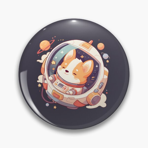 Item preview, Cute corgi puppy astronaut  designed and sold by CosmicOrangeCat.