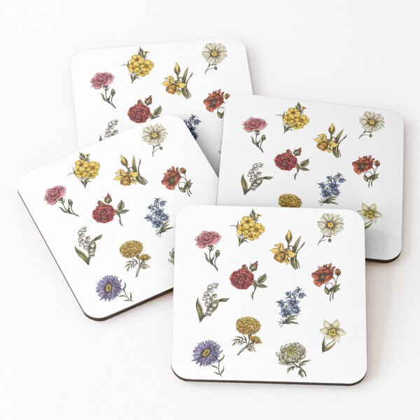 Item preview, 12 Birth Month Flowers designed and sold by patternjp.
