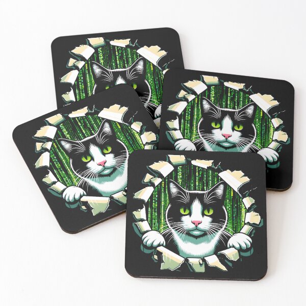 Item preview, matrix cat in code designed and sold by StickaTime.