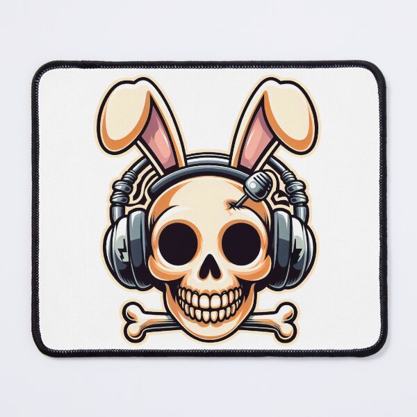 Item preview, Skull Easter Panda Bunny Rabbit Rock Roll Cartoon Style designed and sold by Horizon Cartoon.