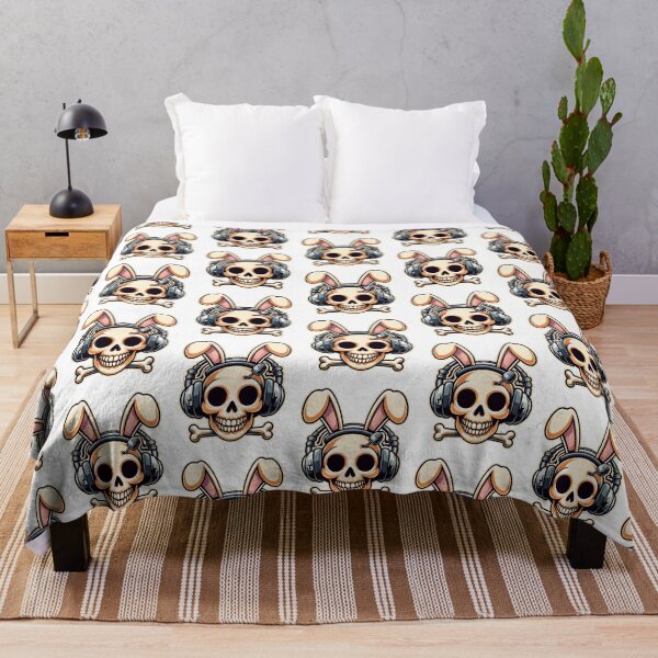 Item preview, Skull Easter Panda Bunny Rabbit Rock Roll Cartoon Style designed and sold by Horizon Cartoon.