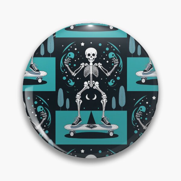 Item preview, Skeleton Riding On Skateboard designed and sold by TheDarkWardrobe.