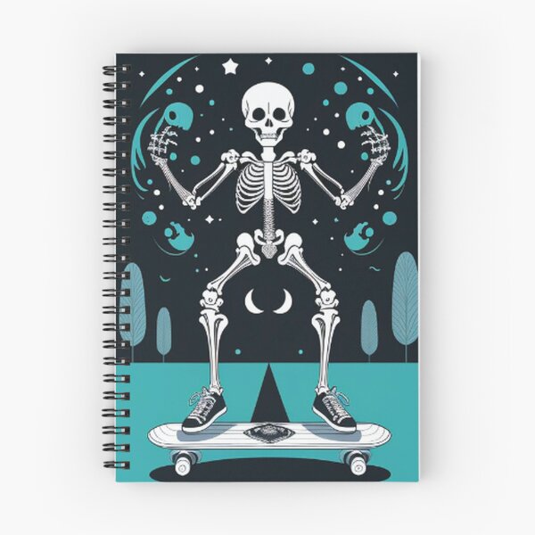 Item preview, Skeleton Riding On Skateboard designed and sold by TheDarkWardrobe.