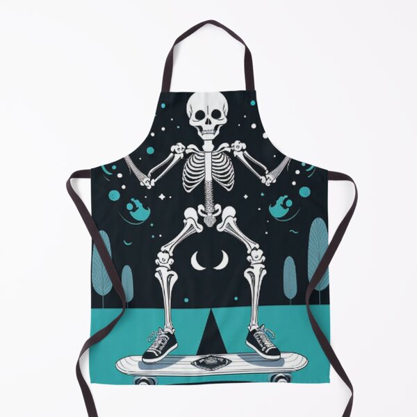 Item preview, Skeleton Riding On Skateboard designed and sold by TheDarkWardrobe.