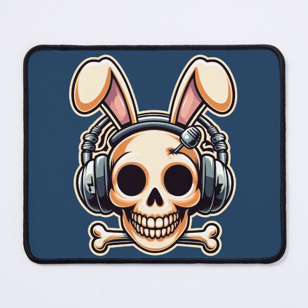 Item preview, Skull Easter Panda Bunny Rabbit Rock Roll Cartoon Style designed and sold by Horizon Cartoon.