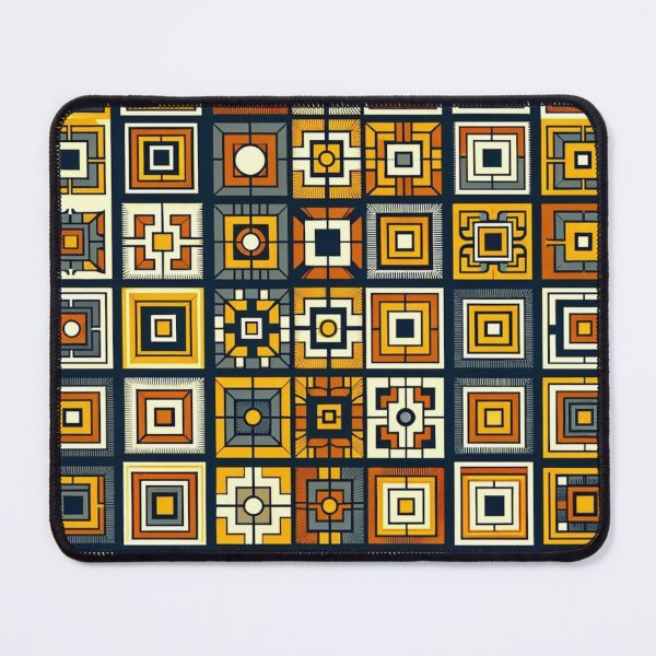 Item preview, Orange and gray vintage square design designed and sold by Blessinger77.