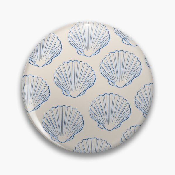 Item preview, Beach Shells Blue designed and sold by monica doodles.