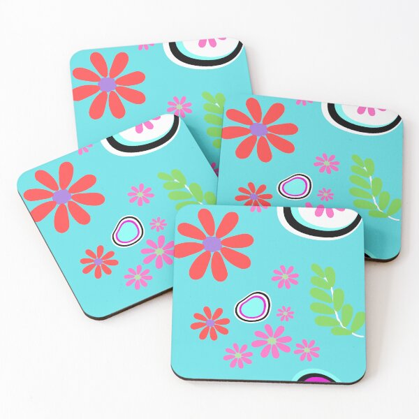 Item preview, Colourful pattern flower with shapes  designed and sold by NingningS.