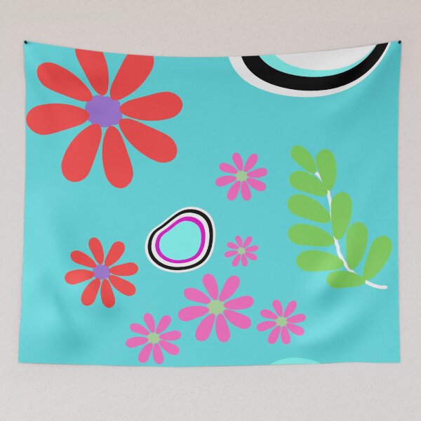 Item preview, Colourful pattern flower with shapes  designed and sold by NingningS.