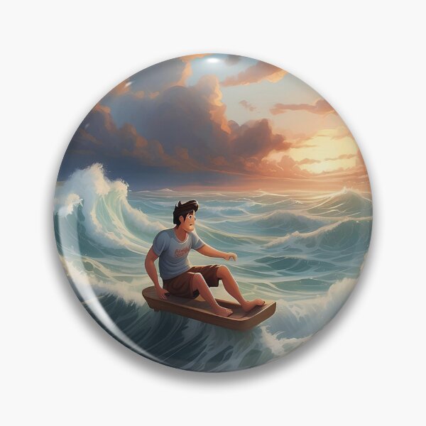 Item preview, Waves skiing at sunset designed and sold by islam gamal.