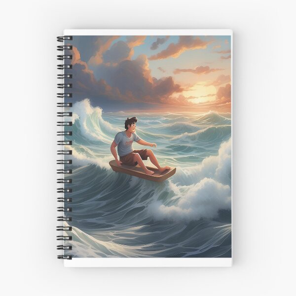 Item preview, Waves skiing at sunset designed and sold by islam gamal.