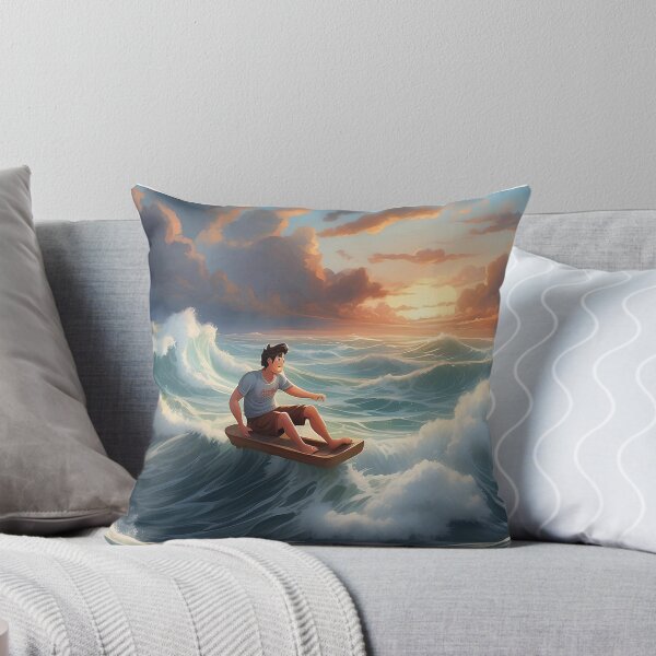 Item preview, Waves skiing at sunset designed and sold by islam gamal.