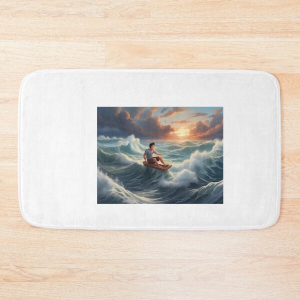 Item preview, Waves skiing at sunset designed and sold by islam gamal.