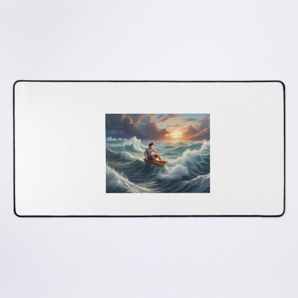 Item preview, Waves skiing at sunset designed and sold by islam gamal.