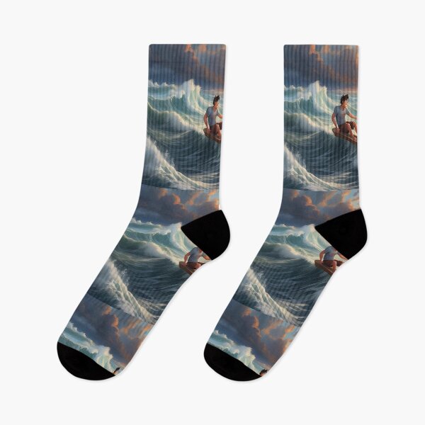 Item preview, Waves skiing at sunset designed and sold by islam gamal.
