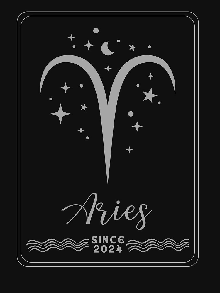 Thumbnail 7 of 7, Essential T-Shirt, Sign Aries, since 2024 designed and sold by Numbers-Art.