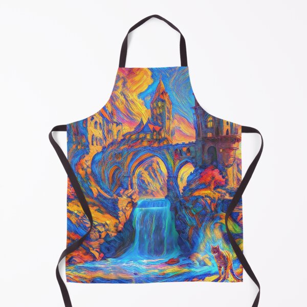Item preview, Stylised castle and cat. DeepDream designed and sold by blackhalt.