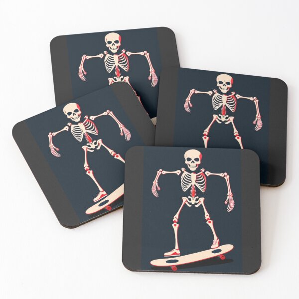Item preview, Skeleton Riding On Skateboard designed and sold by TheDarkWardrobe.