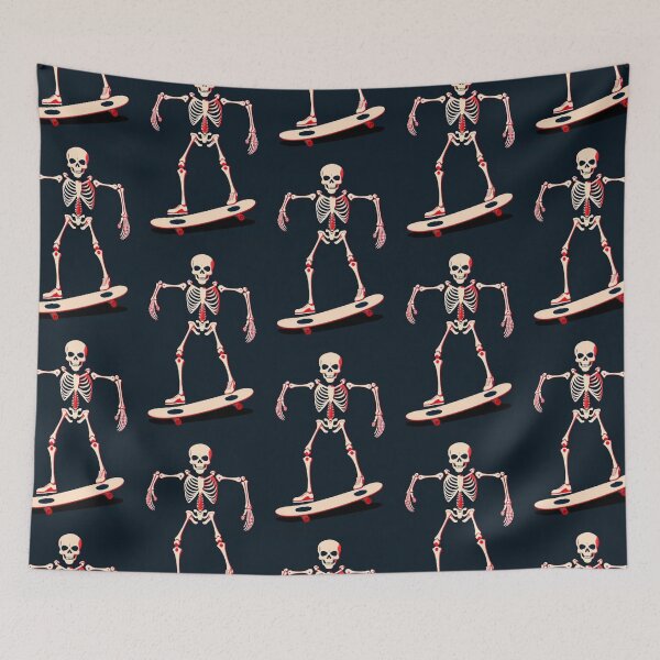 Item preview, Skeleton Riding On Skateboard designed and sold by TheDarkWardrobe.