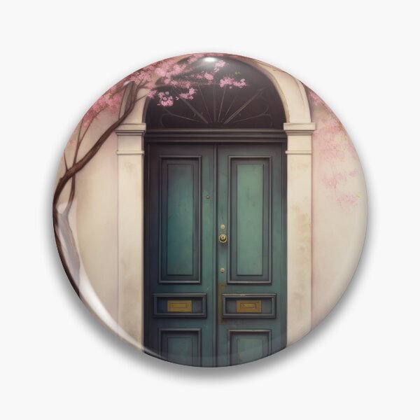 Item preview, Puerta de París. Puerta Vieja. Puerta de época. Puerta Azul. Puerta Marina. Puerta vieja y árbol floreciente designed and sold by maxa0109.