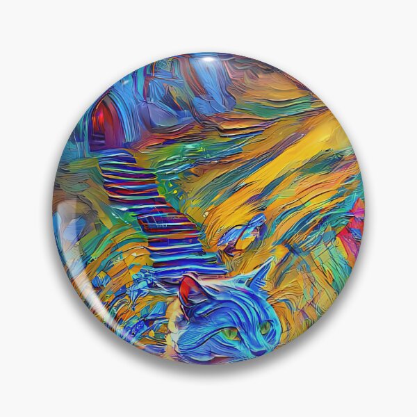 Item preview, Stylised castle and cat. DeepDream designed and sold by blackhalt.