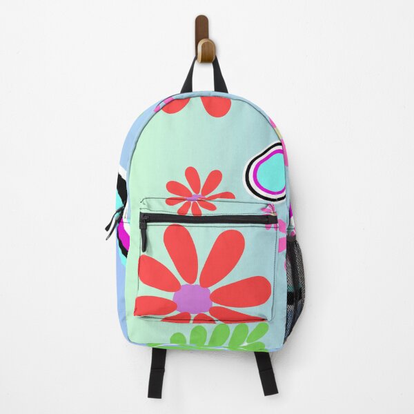 Item preview, Colourful pattern with flower and leaf designed and sold by NingningS.