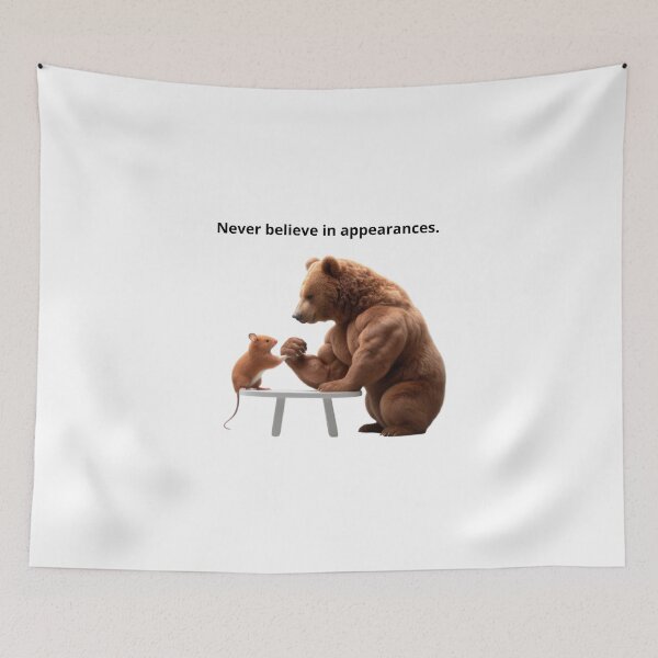 Item preview, Never believe in appearances - Cute animals give us life lessons designed and sold by NovaMode.