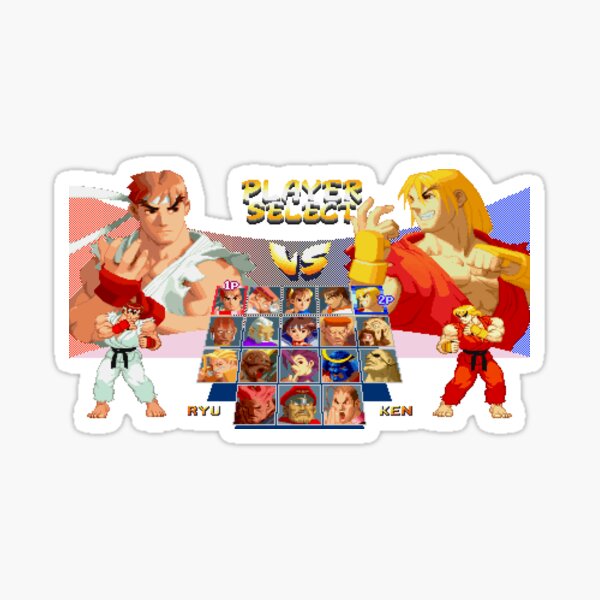 Item preview, Street Fighter Alpha / Zero 2 Character Select Screen Ryu vs Ken designed and sold by retropixels06.