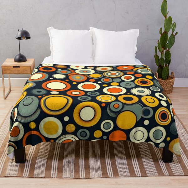 Item preview, Orange and gray retro circles design designed and sold by Blessinger77.