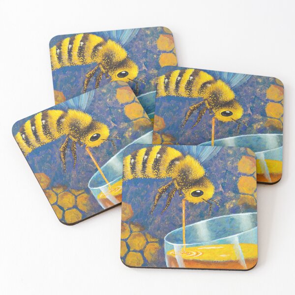 Item preview, A PLEASURE TO MEAD YOU Honeybee Painting designed and sold by VWSArt.